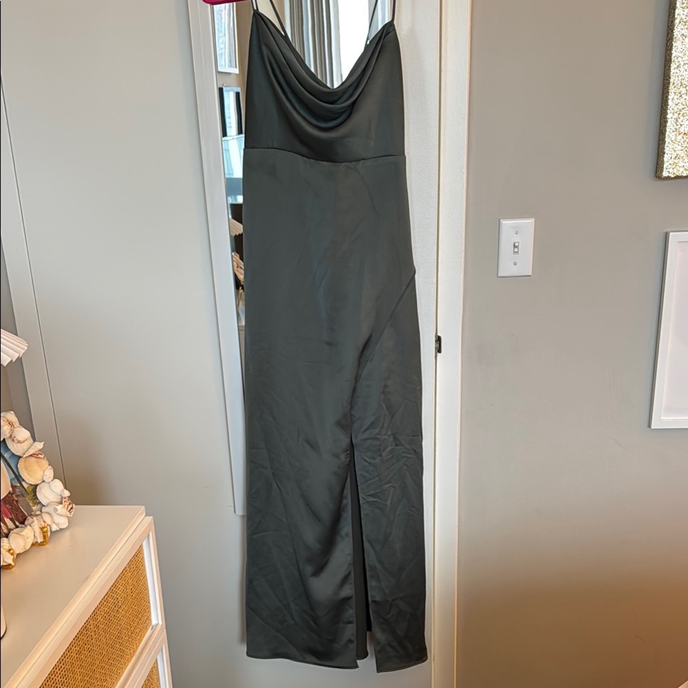 BHLDN Elegant Green Formal Dress